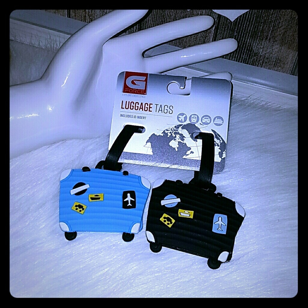 G force luggage tags set of two